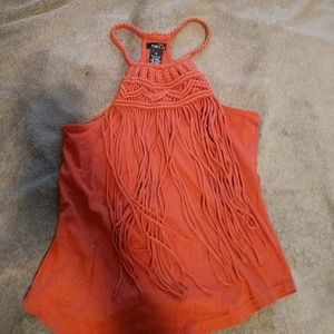 Racerback orange tank